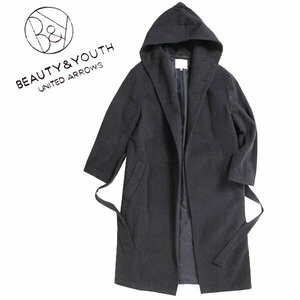 BEAUTY&YOUTH GOWN COAT フーデットロングガウンコート 定価36,000円 sizeS 1625-104-3771 ビューティー&ユース ユナイテッドアローズ