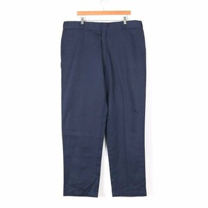 ディッキーズ ワークパンツ ペインターパンツ ワンポイントロゴ オリジナルフィット 874 メンズ 42×34サイズ ネイビー Dickies