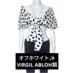 オフホワイト✨VIRGIL ABLOH期 ショルダークロップ トップ 40