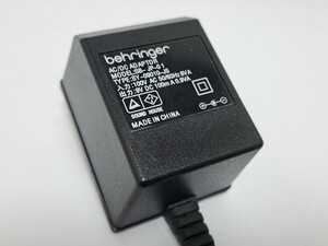 BEHRINGER ベリンガー ACアダプター PSU-SB 通電確認済み DC 9V 100mA センターマイナス