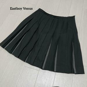 イーストボーイビーナス　Eastboy Venus プリーツスカート 大きいサイズ　ウール100% クリーニング済　深みグリーン　１３号サイズ