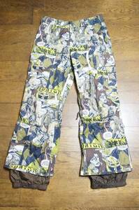 超おしゃれ！男性用 バートン BURTON POACHER PANT スノーボードウエア ポーチャー アメコミパンツ サイズM