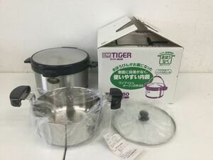 ●営KW298-100 【未使用保管品】 TIGER タイガー魔法瓶 NFB-A360 タイガー 保温調理鍋 まほうなべ 真空ステンレス 3.6L シルバー 元箱付き