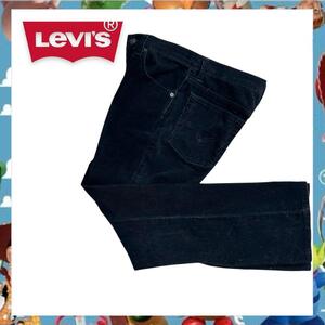 R308ね@ LEVI’S 517 リーバイス コーデュロイ ストレート パンツ ブラック W30 