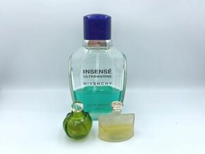 ◆A80659:ジバンシー ULTRAMARINE ディオール TENDREPOISON ブルガリ Eau de Parfume 香水3点おまとめ 中古品