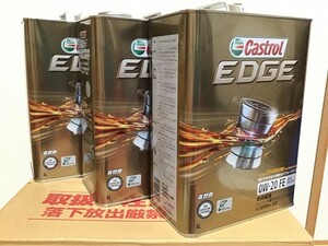 4L×3本 カストロール EDGE エンジンオイル 0W-20 FE SP/GF-6 4輪ガソリン車用