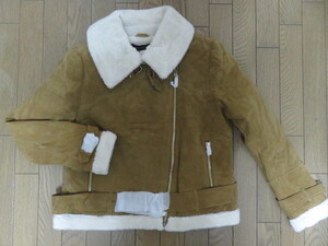 【新品】ZARA裏起毛本革 ジャケット　XL