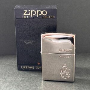 ◆ ジッポー ZIPPO アメリカ海軍 U.S.NAVY オイルライター ケース付 シリアルナンバー入り 2000 XVI刻印 USN シルバーカラー たばこ 喫煙具