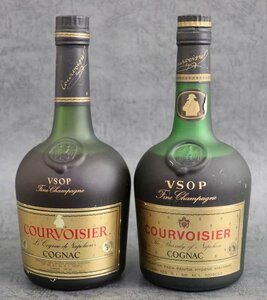 1円～ 【古酒未開栓】コニャック クルボアジェ COURVOISIER VSOP 700ml 40％ 2本セット ブランデー