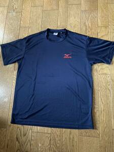 USED　Tシャツ　メンズ　サイズXL　速乾　薄め　ミズノ（MIZUNO）　ネイビー