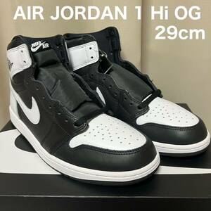 NIKE AIR JORDAN 1 Hi OG 29cm ナイキ ジョーダン1 スニーカー パンダ リバースパンダ DZ5485-010 Black & White