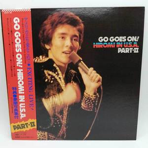 【中古】LP 郷ひろみ go goes on hiromi in u.s.a. part ii 25AH80 写真集付