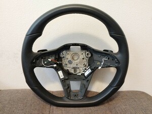 【美品】VW フォルクスワーゲン ゴルフ8 CD系 純正 レザー　ステアリングハンドル パドルシフト 5H0-959-542 5H0959542　8/18②