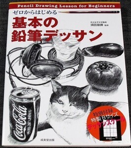 ゼロからはじめる基本の鉛筆デッサン｜レッスン書 描き方 使い方 絵画 彫刻 初心者 質感 構図 道具 スケッチ おすすめ 本#szz