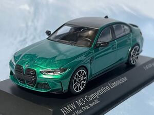 ミニチャンプス製　　BMW M3 コンペティション　リムジン　　2020年　　グリーンメタ　　1/43