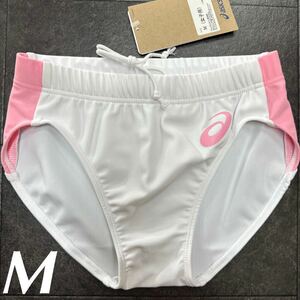 アシックス　女子陸上レーシングショーツ　ホワイト×ピンク　Mサイズ　新品