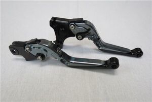 BMW F800GS/R/GT F800S F700GS F650GS ビレットレバー ロング 灰 【ae-f800-5】