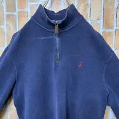 ㉛Polo by Ralph Lauren ハーフジップ スウェット紫 POLO