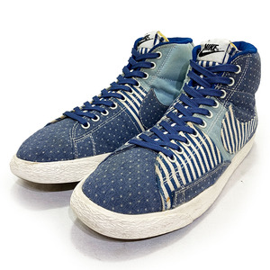 ナイキ ブレザー ミッド プレミアム ヴィンテージ QS デニム 27.0cm NIKE BLAZER MID PREMIUM VINTAGE QS 正規品 ヒッコリー 638322-402