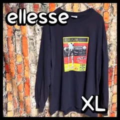 ellesse プリントロングスリーブTシャツ グランジ古着オーバーサイズXL