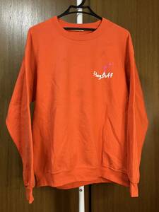 送料無料 フラッグスタッフ F-LAGSTUF-F18SS CROSS SWEAT 18SS-FS-45 クロススウェット オレンジ L