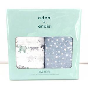 05wm03597★1円~ swaddles スワドル aden+anais ギフトセット おくるみ 2枚セット ベビー用品 男の子 女の子 【中古品】