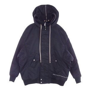 Rick Owens 23AW DU02C5765-BRER1 DRKSHDW ダークシャドウ HOODED LONG BOMBER フーデッド ロング ボンバー ジャケット【中古】