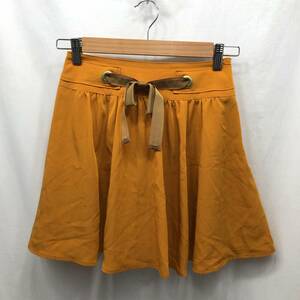 アプワイザーリッシェ Apuweiser-riche スカート サイズ0 オレンジ ミニ丈 23091202i2