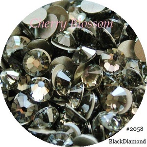 #2058*ss9*500粒*ブラックダイアモンド*スワロ*デコ*スワロフスキー*ＳＷＡＲＯＶＳＫＩ