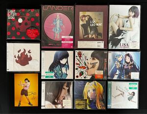 AZ-877 未開封 LiSA リサ CD 11点 初回生産限定盤 多数 LADY BUG シルシ LAUNCHER UNLASTING RISING HOPE LANDER 炎 アニメソング アニソン