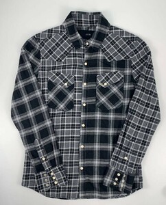 【正規品】AKM フランネル ウエスタン チェックシャツ FLANNEL WESTERN CHECK SHIRTS 定価49500円 ネルシャツ wjk ウノピュウノ リーバイス