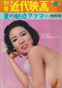 【別冊近代映画　夏の魅惑グラマー特別号　1966-6/1】加山恵子　カルーセル麻紀　工藤那美　内田高子　江波杏子　緑魔子　扇町京子　香取環