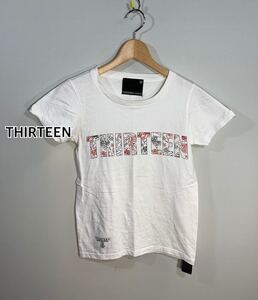 ■THIRTEEN JAPAN サーティーン■ⅩⅢ プリントTシャツ:S☆BH-444