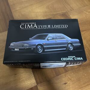 激レア アオシマ 1/24 CEDRIC CIMA TYPEⅡ LIMITED E-FPEY31 VG30DET 日産 セドリック シーマ タイプⅡリミテッド インチアップ ブーメラン