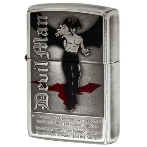 Zippo ジッポライター 永井豪 アニメ キャラ 漫画 デビルマン DEVILMAN ver.1 銀メッキいぶし 80207 メール便可