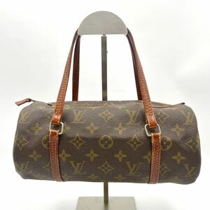 1円 LOUIS VUITTON ルイヴィトン パピヨン26 モノグラム ハンドバッグ ミニボストンバッグ バレルバッグ 手提げ 筒型 M51366