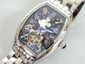 ジャンク Disney ディズニー MICKEY MOUSE ミッキーマウス ジャンピングアワー 8000/0837 手巻き メンズ 腕時計
