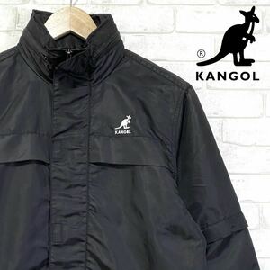 KANGOL カンゴール 2WAY ナイロンジャケット 刺繍ロゴ 裏地メッシュ