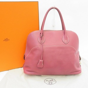 #apb エルメス HERMES ハンドバッグ ボリード35 ピンク系 ボワデローズ リラックス □P S金具 riri レディース [717829]