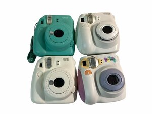 ★チェキ カメラまとめ売り FUJIFILM CHEKI 4個まとめて instax mini 7 8＋ 7S他 インスタントカメラ フィルム ジャンク 1.5kg★