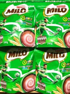 4袋　ネスレ日本 ネスレ ミロ オリジナル 240g 栄養機能食品　カルシウム　鉄　ビタミンD MILO 飲料