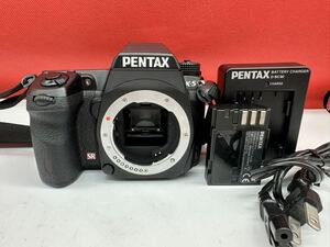 ▽ PENTAX K-5 デジタル一眼レフカメラ ボディ シャッター、フラッシュOK 動作確認済 バッテリー ペンタックス 