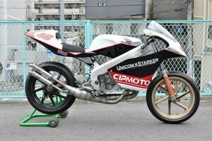 NSR250R MC28用 右２本出し スチールチャンバー ボディー T2Racing製