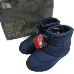 未使用 THE NORTH FACE ノースフェイス ウォータープルーフ ヌプシブーティー ショートブーツ NF51586 US5 23cm ブルー レディース 古着 中古 USED