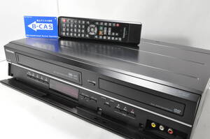 ★人気モデル★地デジ 東芝 D-VDR9K VHS⇔DVD ダビOKビデオデッキ！ 純正リモ付 ダビ動作写真有♪