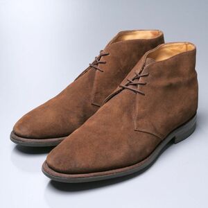 W1843//イングランド製*ローク/Loake*ケンプトン/KEMPTON/メンズ9F/チャッカブーツ/プレーントゥ/ショートブーツ/革靴/茶/ブラウン