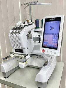 ☆送料無料☆ PR650e ブラザー業務用刺しゅうミシン PRT0601 高性能6針 メンテナンス済 内部清掃グリスアップ済 動作確認済 良質中古ミシン