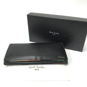 【ITYG0D8L5QUS】Paul Smith ポールスミス 長財布 二つ折り財布 ブラック 黒