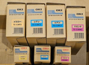 未使用純正 OKI 純正品 トナーカートリッジ TC-C4AC2 1個/TC-C4AM2 1個/TC-C4AY2 1個 /TC-C3BM2 1個/TC-C3BY2 1個/TC-C3BC2 2個