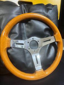 OBA オバ　ハンドル 当時物 34.5パイ 旧車　 ウッドステアリングITALY 中古品